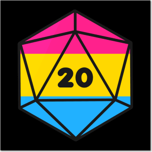 D20 - Pansexual Pride Dice Posters and Art